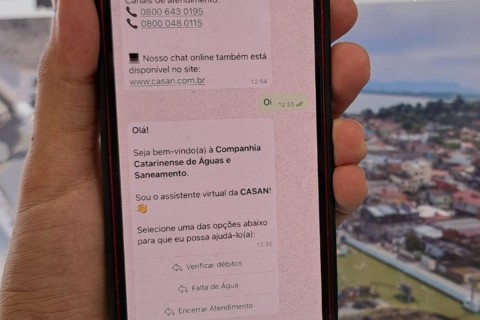 CASAN retoma atendimento via WhatsApp em novo número