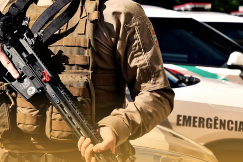 Motorista foge da PM, invade contramão e morre após bater contra caminhão de lixo na BR-280 em SC