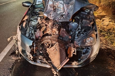 Motociclista de 29 anos morre após carro bater em moto durante ultrapassagem na SC-350