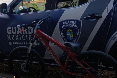 Bicicleta furtada é recuperada pela Guarda Municipal em Rio do Sul