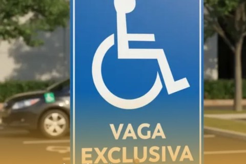 Fiscalização em vagas de estacionamento PCD fica 100% digital e agentes podem flagrar motoristas espertinhos pela placa do carro